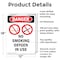 Signmission No Smoking Oxygen In Use Danger Sign, Aluminum, 12in W x 18in L, 2PK OS-2PACK-DS-A-1218-V-1488 - alternate 8